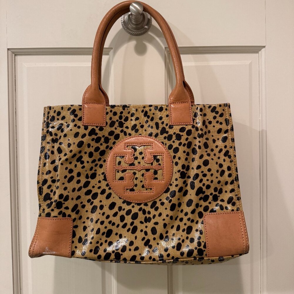 Tory Burch Ella  animal print tote